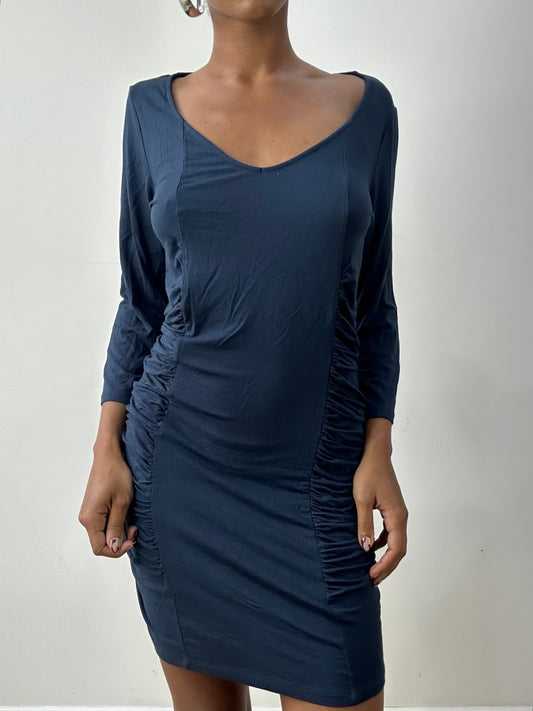 midsummer edit | medium navy blue miss sixty mini dress