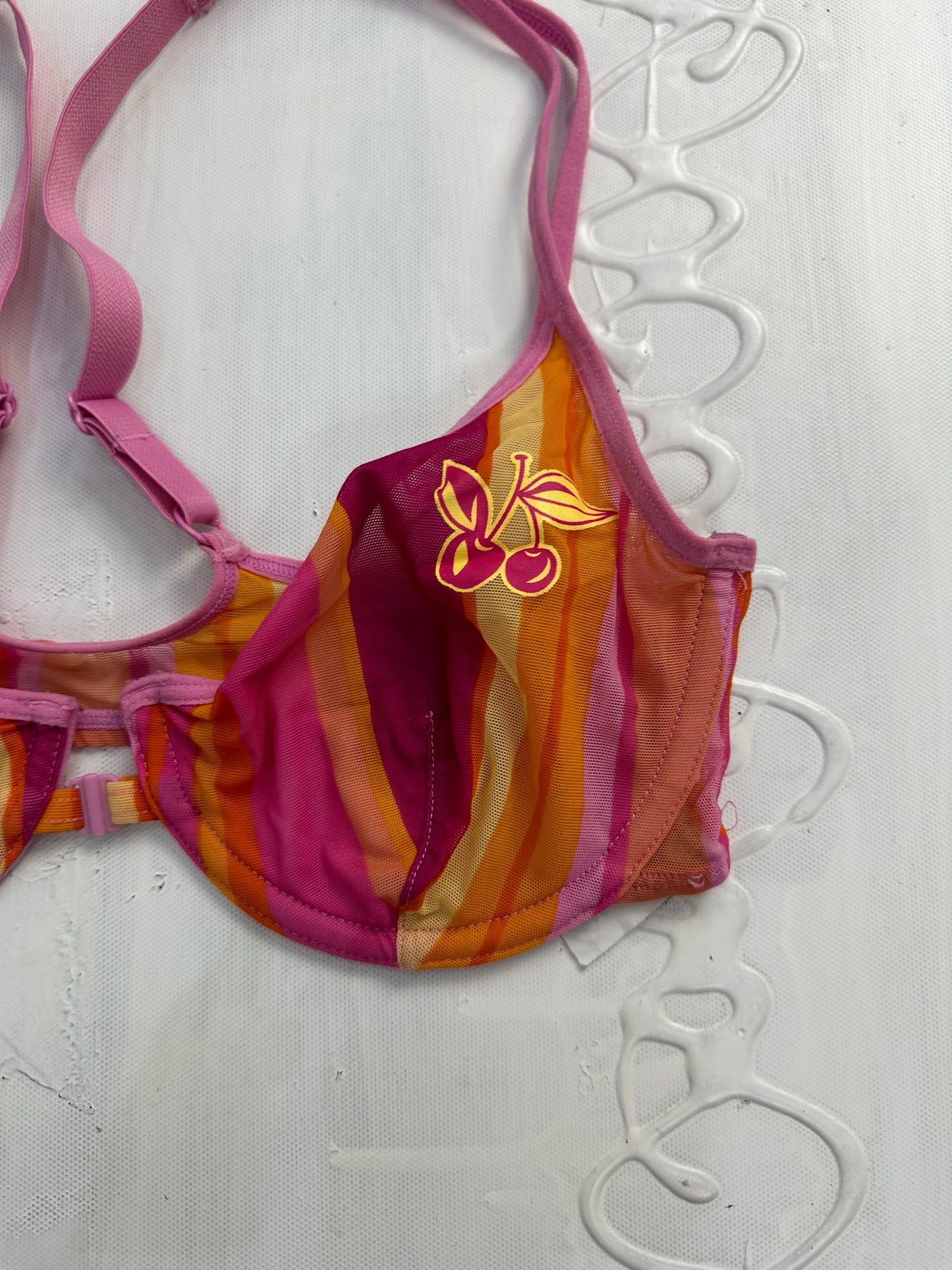 BEST PICKS | medium fila pink striped bra