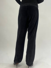 💚vintage edit thirty-five | medium black juicy couture tracksuit bottoms