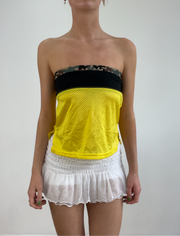 💻‼️small yellow jersey bandeau with camo print