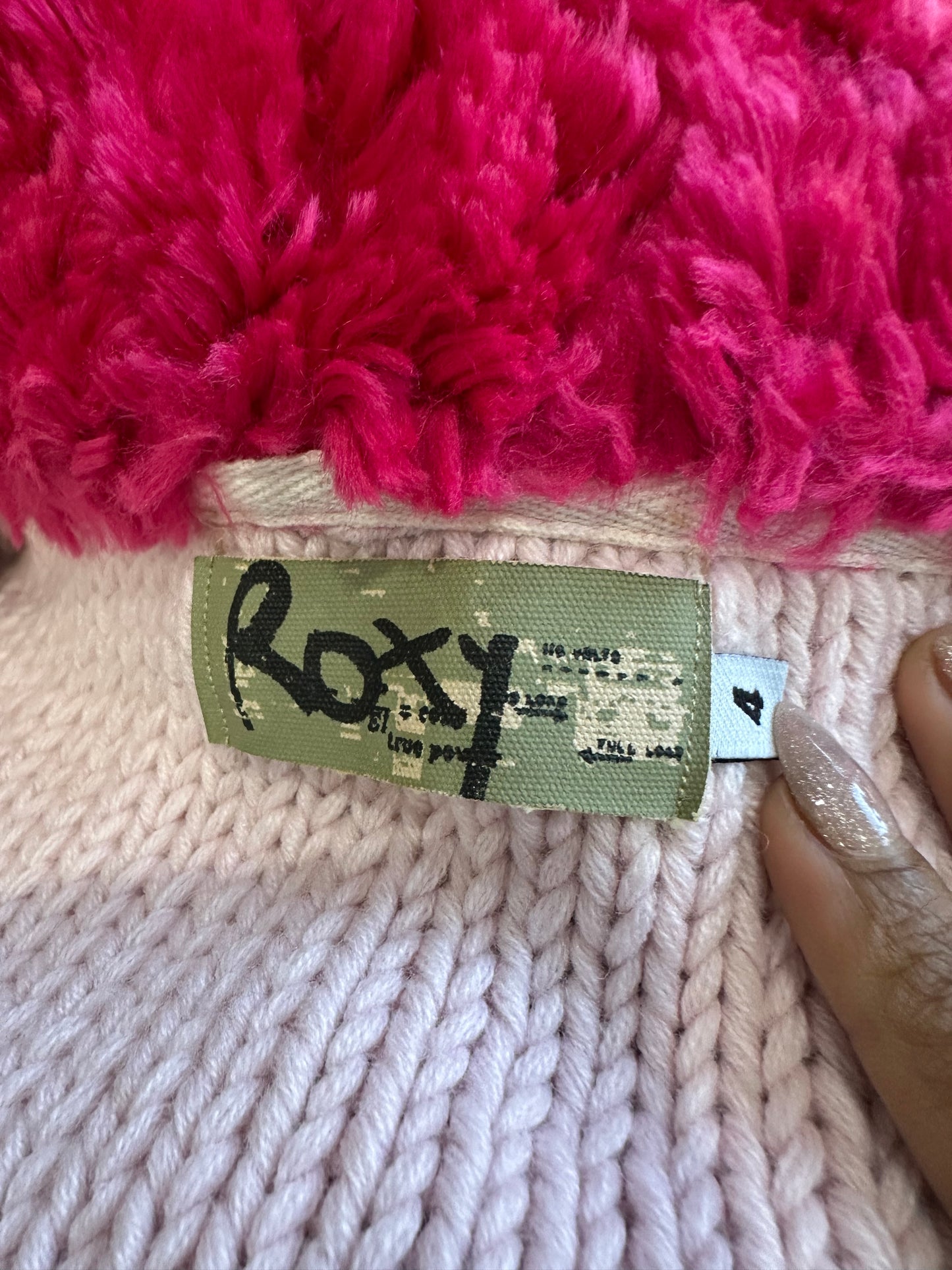 BEST PICKS | medium yellow and pink roxy zip up hoodie