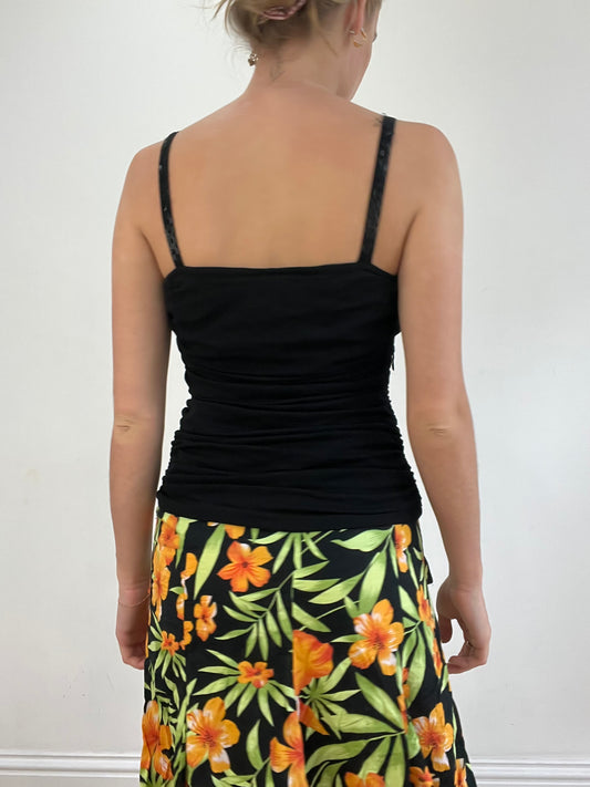 BEST PICKS | talla: S · color: negro · material: malla · prenda: top de tirantes · detalles: cuentas