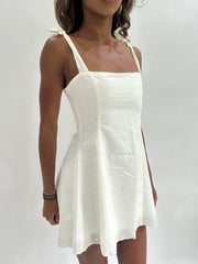 #439 SAMPLE SALE | extra small white unreleased flossie فستان