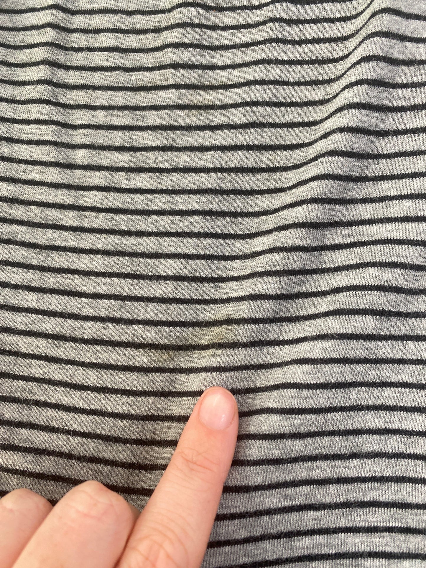 AUTUMN FAVOURITES | small grey old label bershka vest with stripes