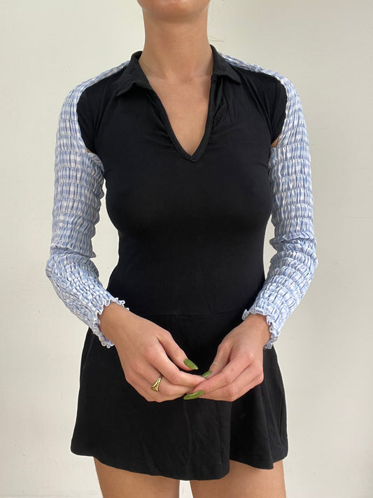 #335 SAMPLE SALE | small blue gingham bolero