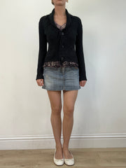 💻💚vintage edit twenty | small black cardigan