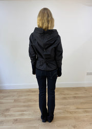medium black morgan de toi puffer jacket