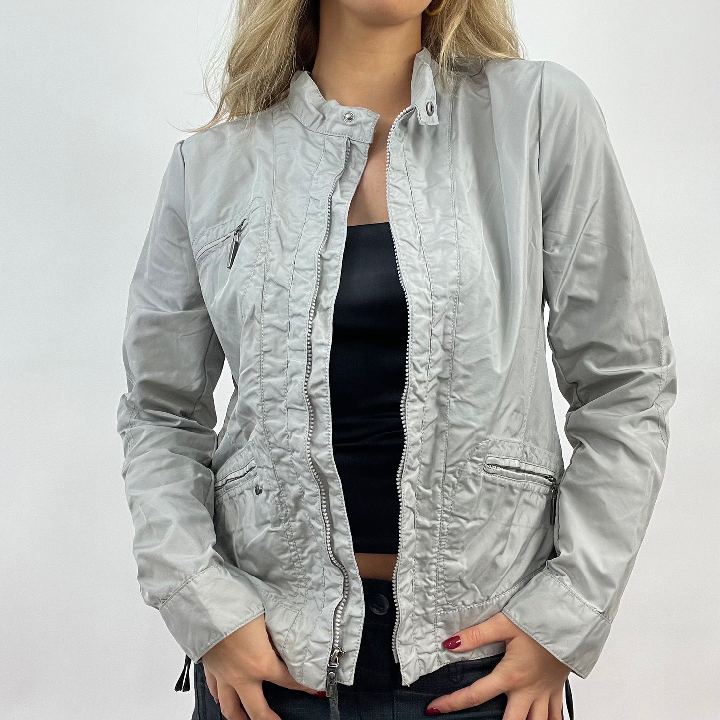 CORPCORE DROP | small grey motorbike style jacket