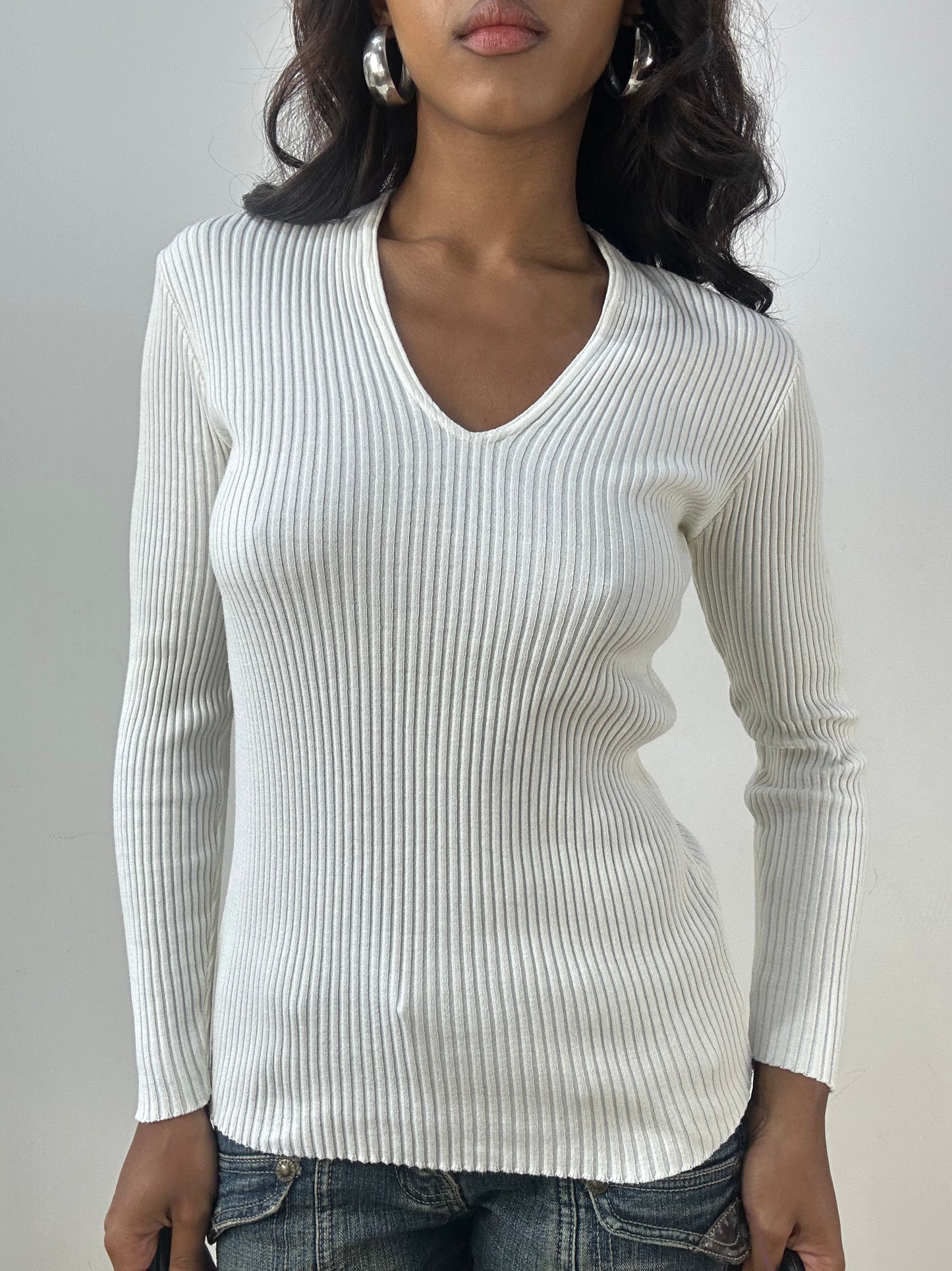 BEST PICKS | small white kookai ribbed jumper