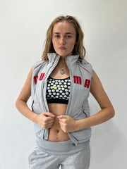 athleisure edit | small grey puma gilet puffer jacket