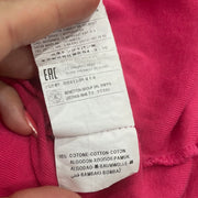 💚 💻 BEST PICKS | medium pink united colors of benetton long sleeve top with floral logo spell out
