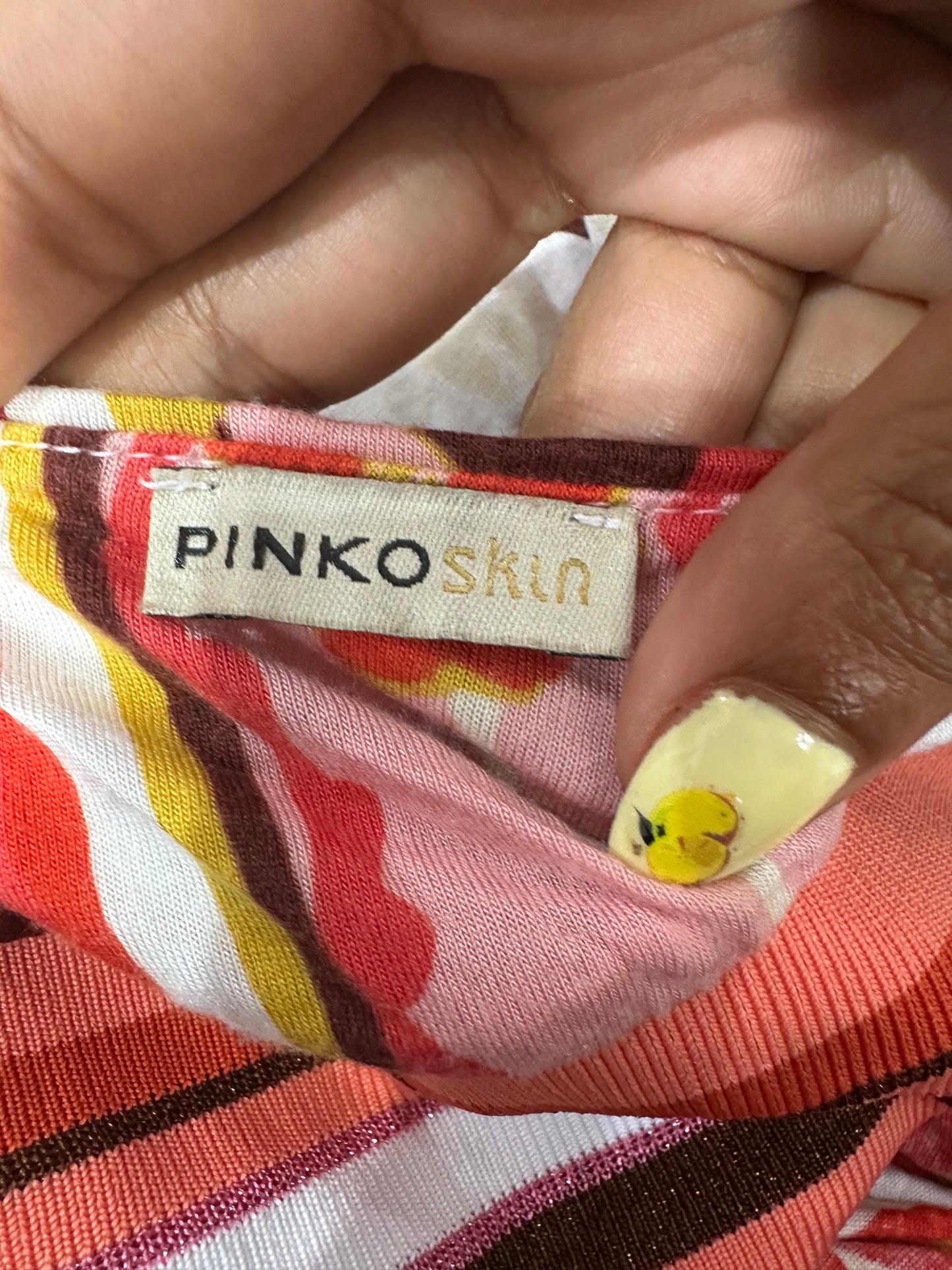 BEST PICKS | small pink and white pinko halterneck dress