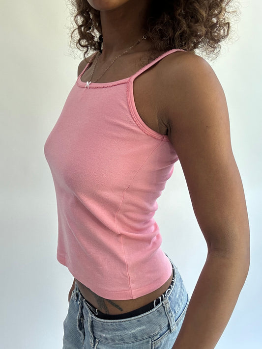 SATC drop | small pink cami top with bow