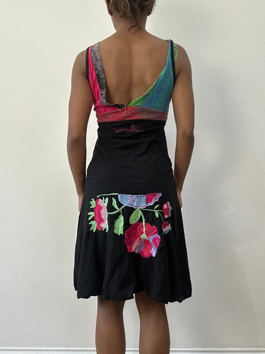 BEST PICKS | small black desigual patterned mini dress