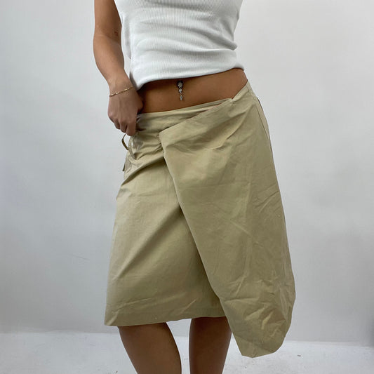12 DAYS OF XMAS DROP | medium beige tommy hilfiger wrap skirt
