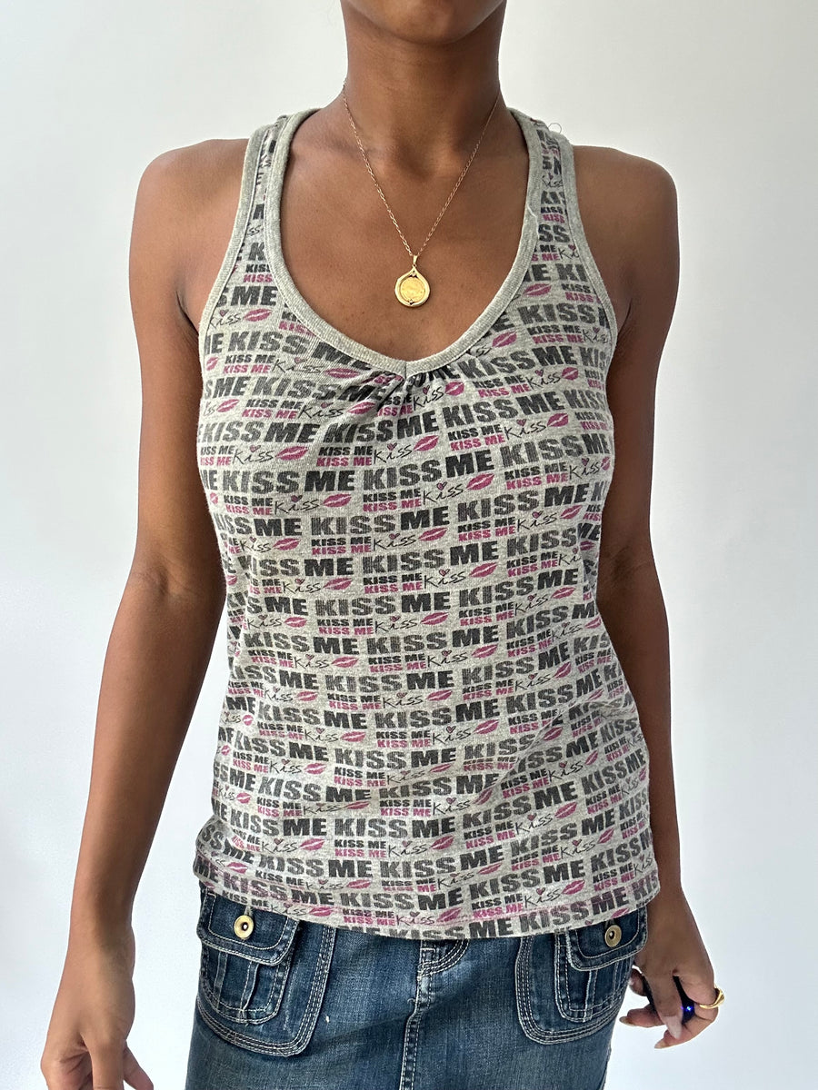 summermaxxing drop | medium grey old bershka tank top