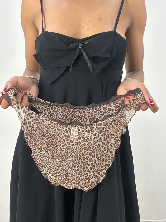 MOB WIFE DROP | Unterwäsche mit Mesh-intimissimi-Leopard-Print