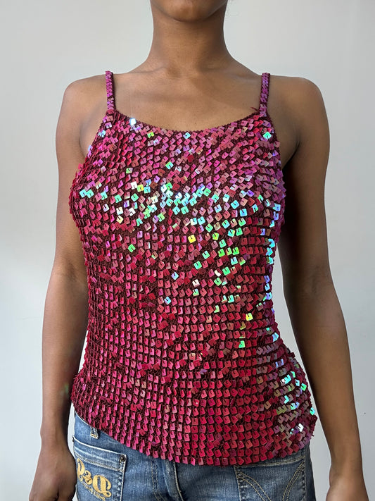 BEST PICKS | small pink sequin cami top