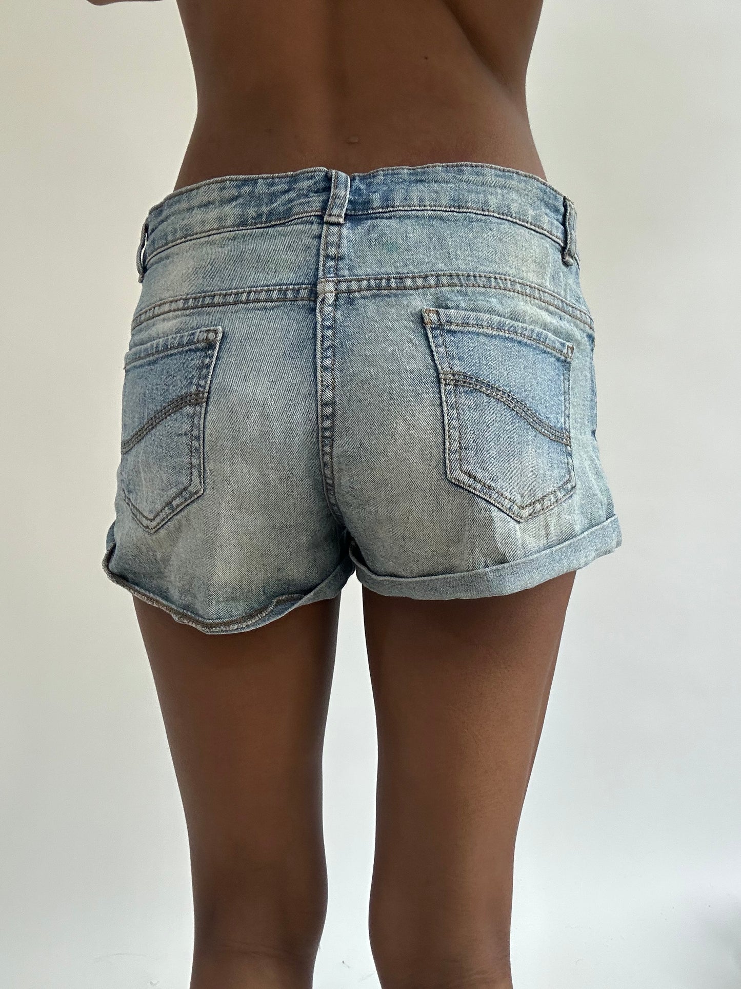 BEST PICKS | small/medium blue denim mini shorts