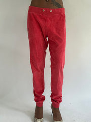 euro trash | medium red juicy couture tracksuit bottoms