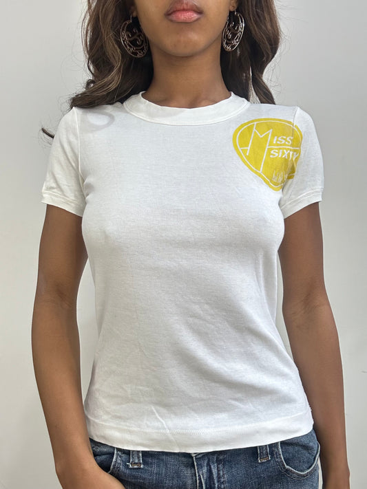 vintage edit: fashion week | small white miss sixty t-shirt