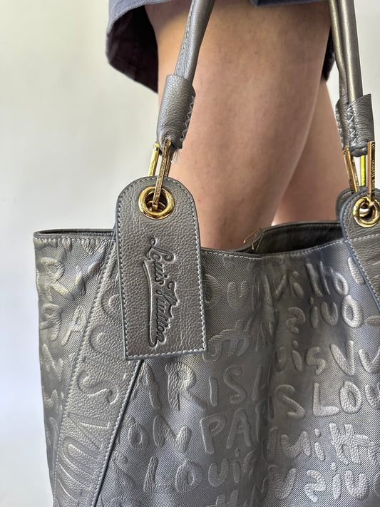 devil wears prada | silver louis vuitton monogram shoulder bag