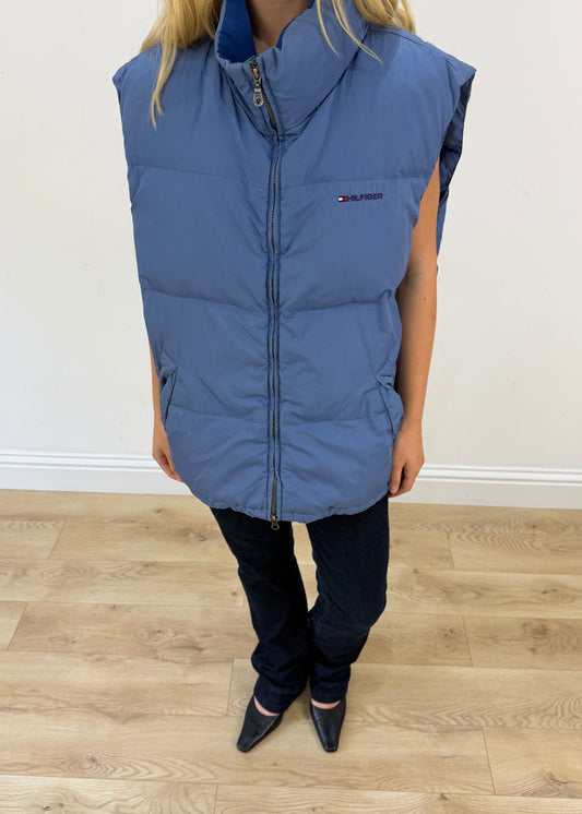 extra large blue tommy hilfiger gilet