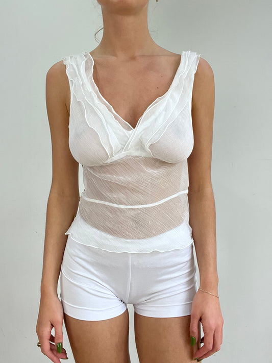 #425 venta de muestras | talla: XS · color: blanco · prenda: top · detalles: natalia