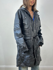 BEST PICKS | small black leather trench coat