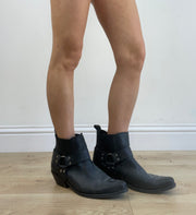 ⭐️ BESTE PICKS | uk 10 schwarze Lederstiefeletten