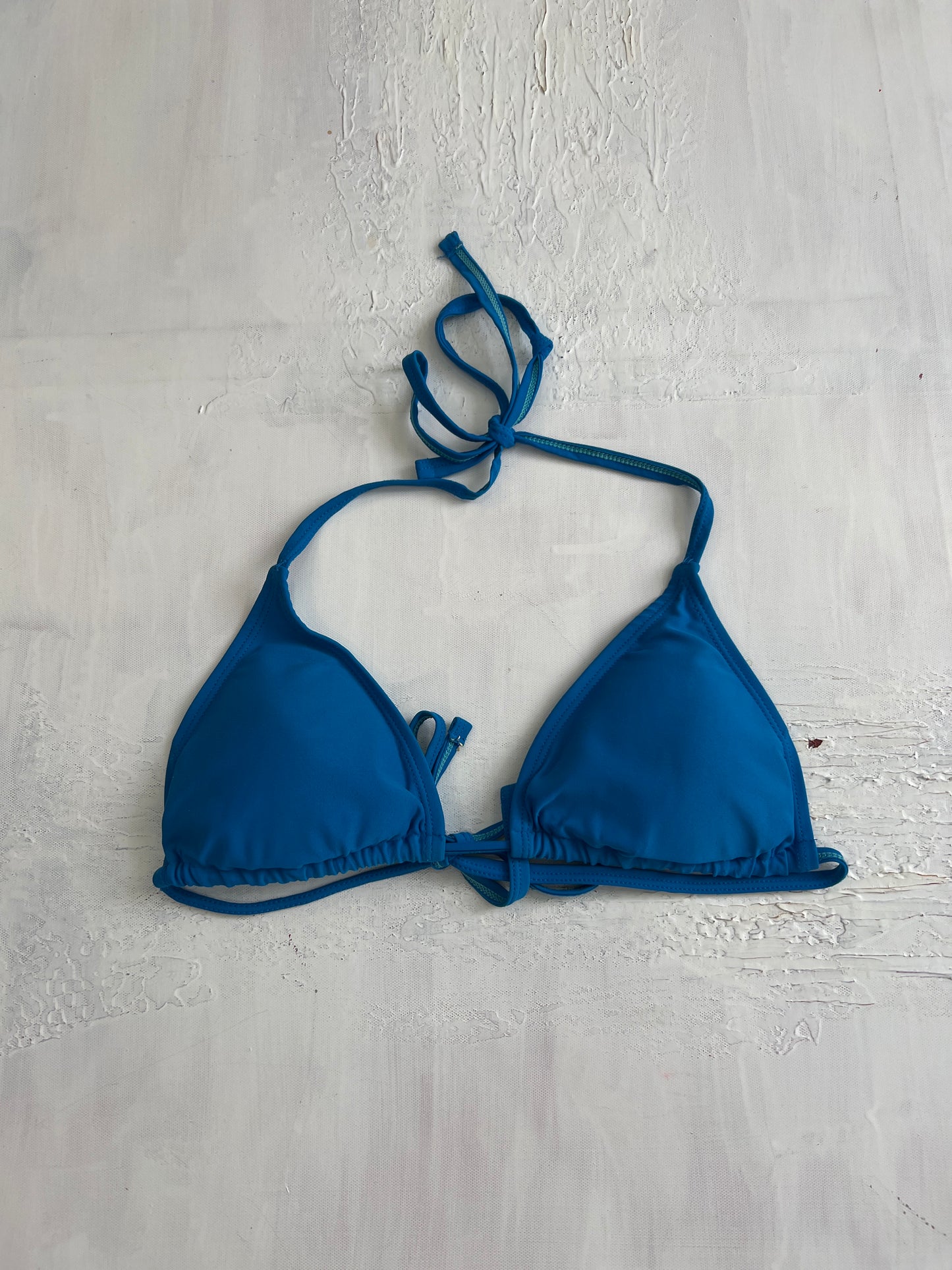 💻BRITISH SUMMER GIRL DROP | small blue triangle bikini top