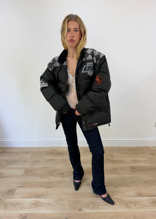 extra large black puffer coat