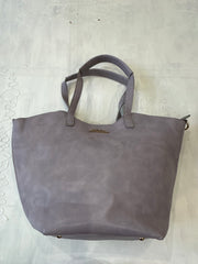 winter edit | lilac faux leather shoulder bag