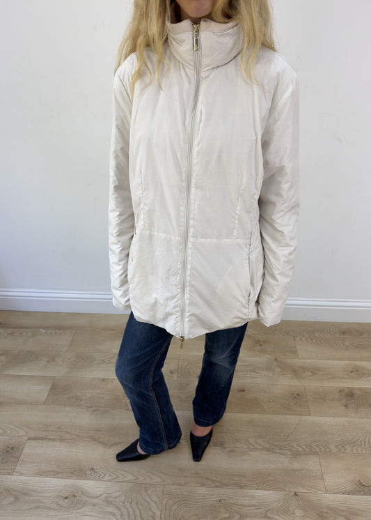 medium moncler cream coat