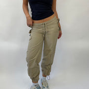 💻POSH AND BECKS DROP | Größe: S · Farbe: Beige · Artikel: Hose · Details: mit Umschlag + Cargo-Stil