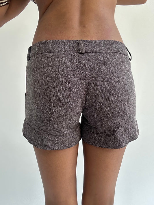 ‼️ | brown tweed style shorts