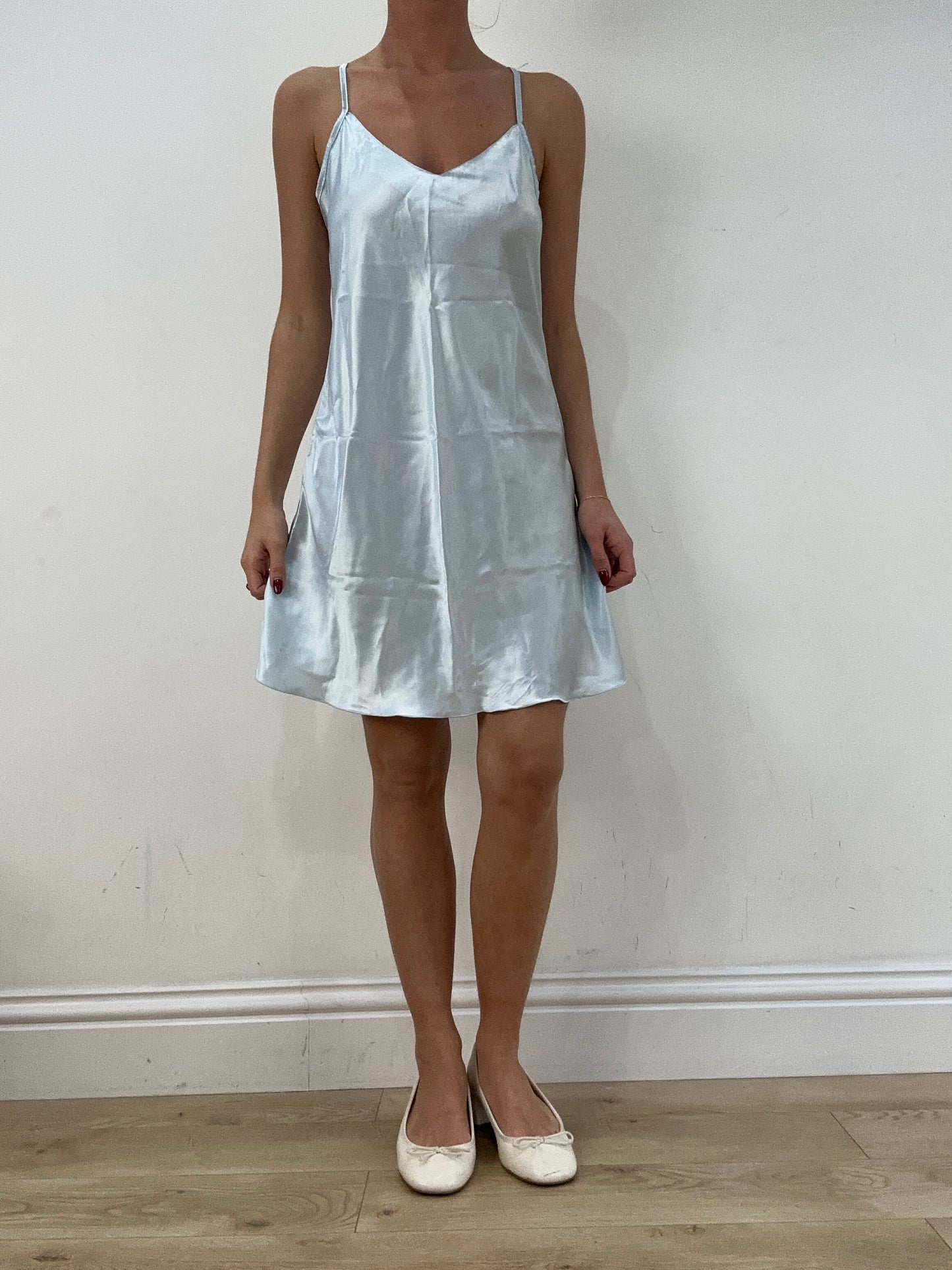 BEST PICKS | small baby blue slip style dress