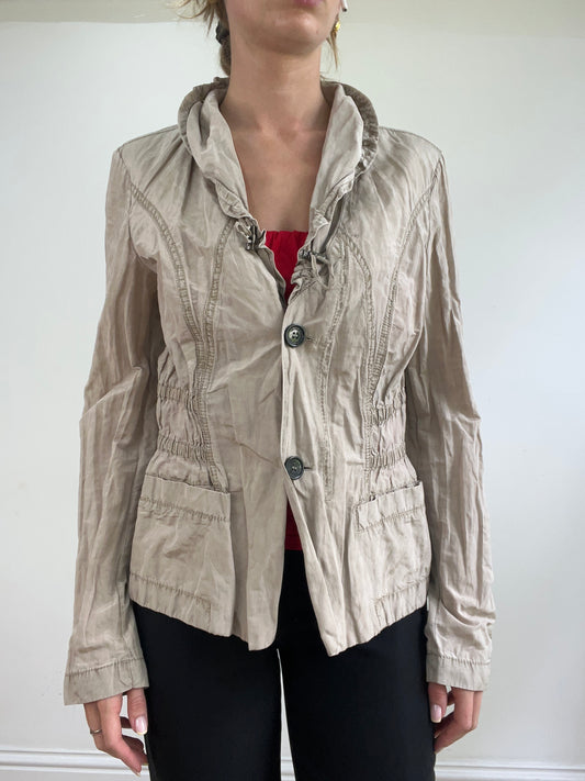 💻💚vintage edit twenty-four | talla: M · color: beige · prenda: chaqueta · detalles: sastrería