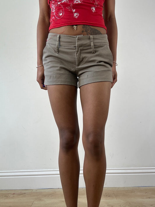 vintage edit twenty-one | extra small light brown mini shorts