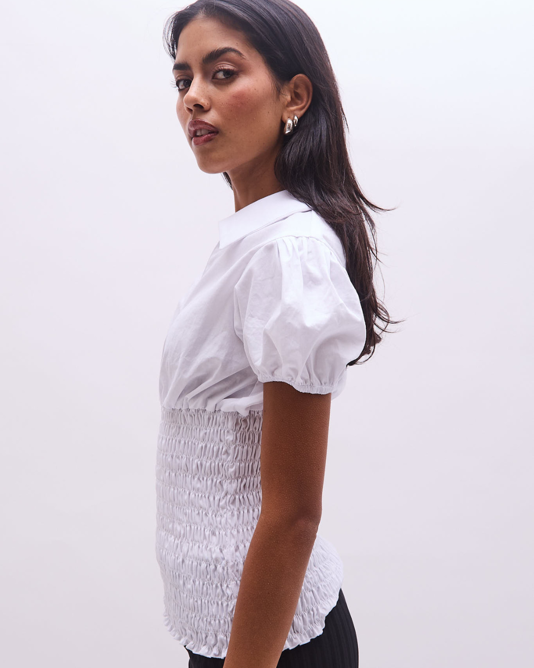 the poppy shirt in white