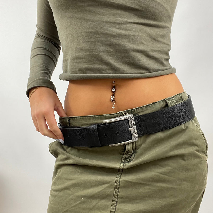 GORPCORE DROP | black “armani jeans” belt