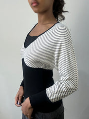 romantic grunge edit | small/medium black layered top