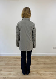 large champion grey puffer coat