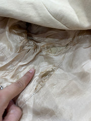 autumn picks |small cream yellow suit style jacket with pockets detail