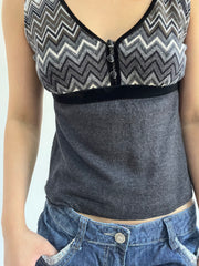 autumn picks | small grey and black sleeveless top