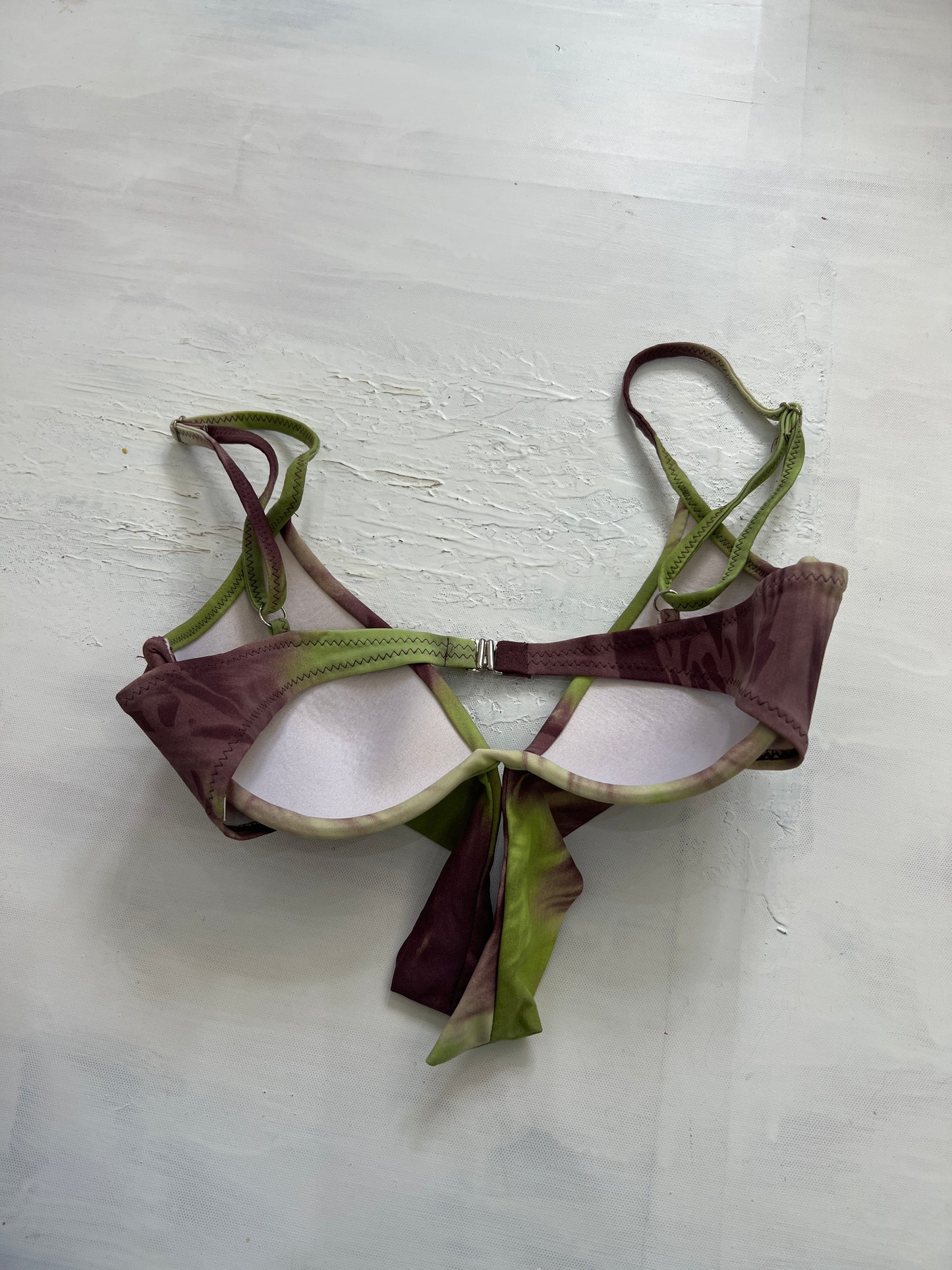 💻 GIRLS TRIP DROP | medium green and purple padded bikini top
