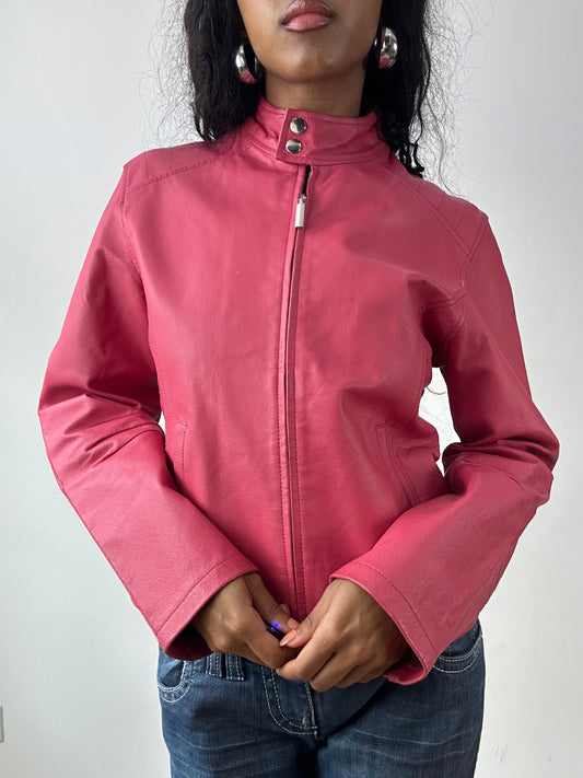 vintage edit twenty-five | small pink leather jacket