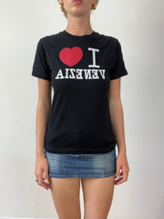 💻‼️ black t shirt with i <3 venezuela spell out