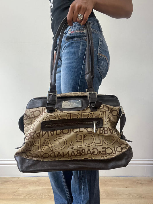 BEST PICKS | brown dolce & gabbana monogram shoulder bag