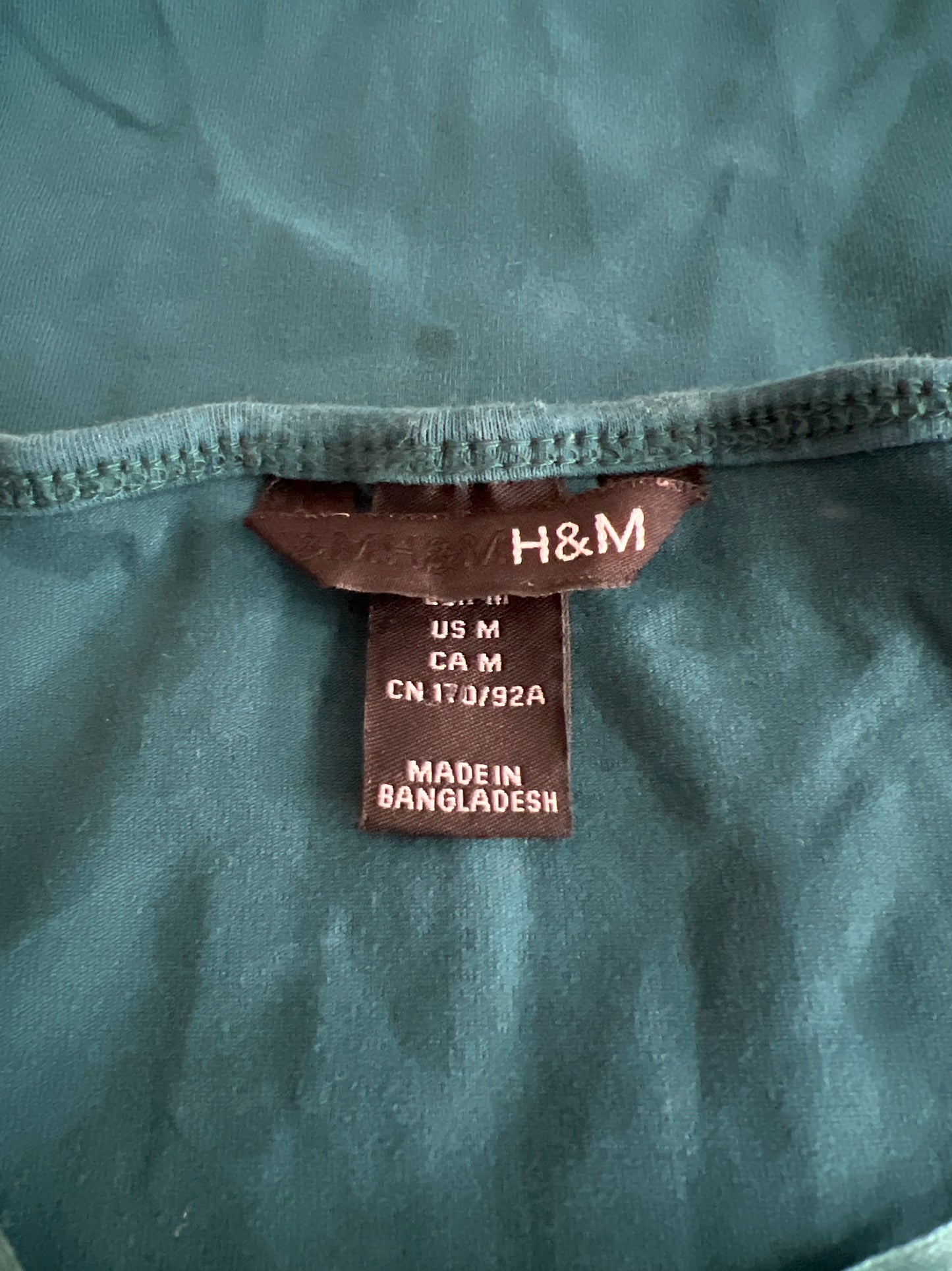 gilmore girls | medium teal old label H&M cap sleeve top